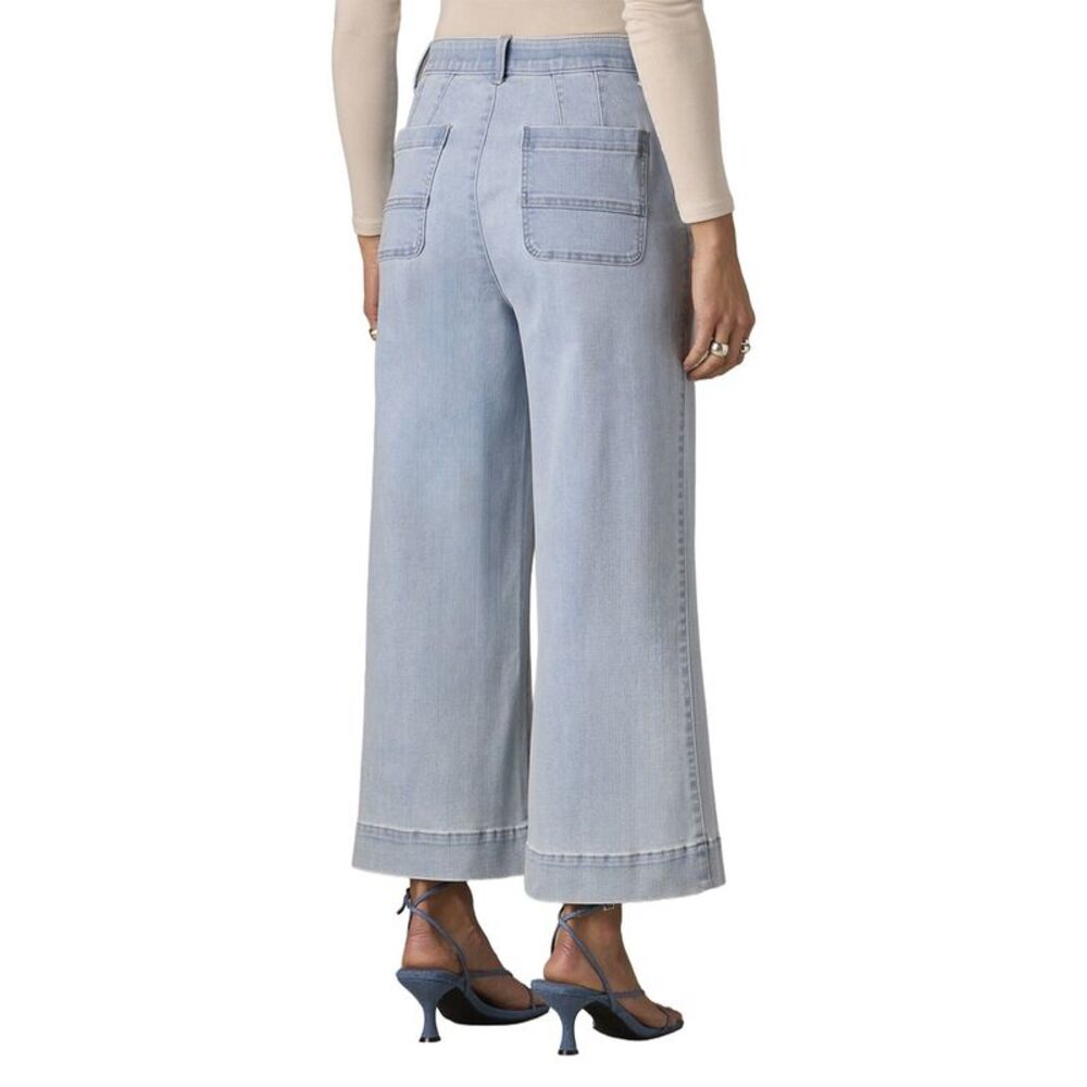 Wit & Wisdom Womens  Light Blue Whitney Skyrise Crop Wide Leg Jean, Blue - Picture 2 of 4